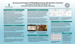 Kacy Henley, Priscilla Kier, Alan McKee, OD Accuracy and Precision of Fitting Measurements with the Zeiss i.Terminal 2