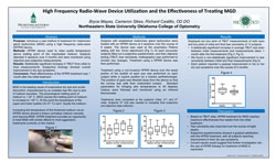 Bryce Mayes, Cameron Sikes, Richard Castillo, OD DO High Frequency Radio-Wave Device Utilization and the Effectiveness of Treating MGD