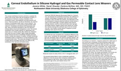 Jessica White, Sarah Stueder, Earlena McKee, MA, OD, FAAO Corneal Endothelium in Silicone Hydrogel and Gas Permeable Contact Lens Wearers