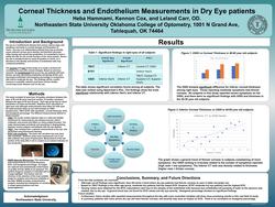 Corneal Thickness and Endothelium Measurements in Dry Eye Patients