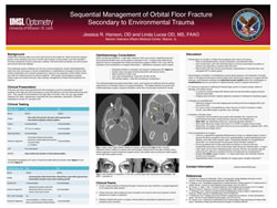Sequential Management of Orbital Floor Fracture Secondary to Environmental Trauma