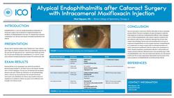Atypical endophthalmitis after cataract surgery with intraoperative intravitreal moxifloxacin injection