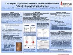 Differential DIagnosis of Undiagnosed Adult Onset Foveomacular Pattern Dystrophy