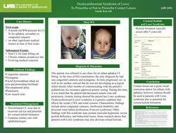 Oculocerebrorenal Syndrome of Lowe: To Prescribe or Not to Prescribe Contact Lenses