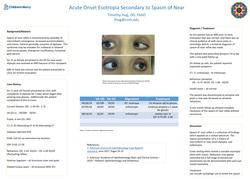 Acute Onset Esotropia Secondary to Spasm of Near