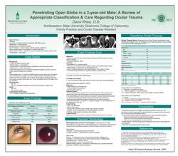 Penetrating Open Globe in a 3-year-old Male: A Review of Appropriate Care Regarding Ocular Trauma