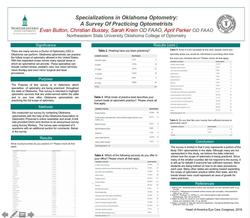 Specializations in Oklahoma Optometry: A Survey of Practicing Optometrists