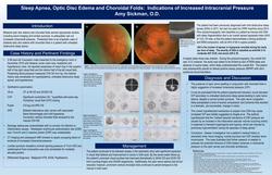 Sleep Apnea, Optic Disc Edema and Choroidal Folds: Indications of Increased Intracranial Pressure