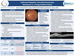 Subfoveal Idiopathic Choroidal Neovascular Membrane in a Young Healthy Patient