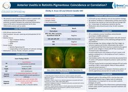 Bilateral Anterior Uveitis in Retinitis Pigmentosa: Coincidence or Correlation?
