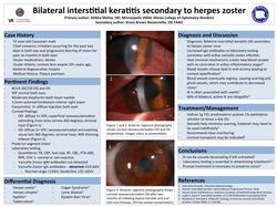 Bilateral interstitial keratitis secondary to herpes zoster