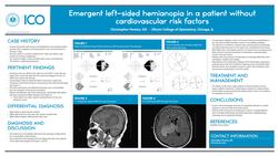 Emergent left-sided hemianopia in a patient without cardiovascular risk factors