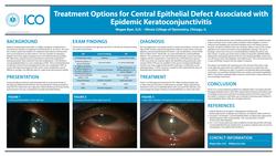 Treatment Options for Central Epithelial Defect Associated with Epidemic Keratoconjunctivitis