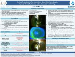 Unique Presentation of an Intermittent Open Globe Secondary to Corneal Wound Dehiscence in the Absence of a Seidel Sign