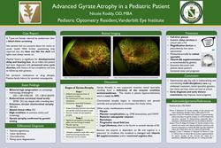 Advanced Gyrate Atrophy in a Pediatric Patient