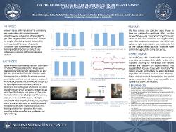 The Photochromatic Effect of Cleaning Cycles on Acuvue Oasys with Transitions® Contact Lenses.