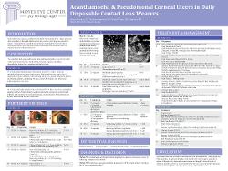 Acanthamoeba & Pseudomonas Corneal Ulcers in Daily-Disposable Contact Lens Wearers