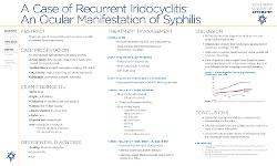 A Case of Recurrent Iridocyclitis: An Ocular Manifestation of Syphilis