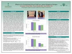 Effects of a Constricted Visual Field on Lateral Vergence Ranges
