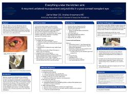 Everything under the kitchen sink: a recurrent unilateral mucopurulent conjunctivitis in a post-corneal transplant eye