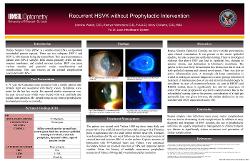 Recurrent HSVK without Prophylactic Intervention