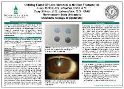 Utilizing Tinted GP Lens Materials to Mediate Photophobia