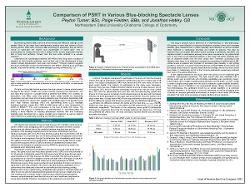 Comparison of Photostress Recovery Time in Various Blue-blocking Spectacle Lenses