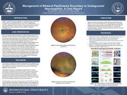 Konstantina Kalas, OD Management of Bilateral Papilledema Secondary to Undiagnosed Neurosyphilis: A Case Report