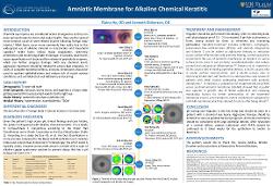 Amniotic Membrane for Treatment of Alkaline Chemical Keratitis