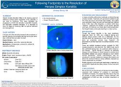 Following Footprints to the Resolution of Herpes Simplex Keratitis