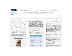 Nicholas Green, OD A Difficult Differentiation Between Severe Preseptal and Orbital Cellulitis: A Case Report