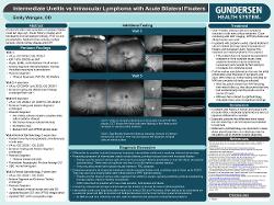Emily Wangen, OD Intermediate uveitis vs intraocular lymphoma with complaint of acute onset bilateral floaters