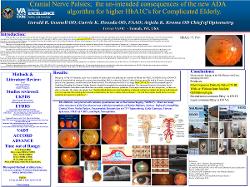 Gerald Gosnell, OD Cranial nerve palsies the unintended results of the new ADA guidelines