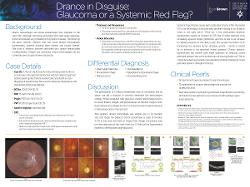 Drance in Disguise: Glaucoma or a Systemic Red Flag?