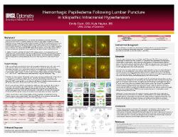 Emily Gum, OD Hemorrhagic Papilledema Following Lumbar Puncture in Idiopathic Intracranial Hypertension