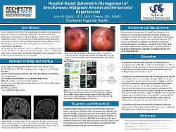 Lee Vartigian, OD Hospital-Based Optometric Management of Simultaneous Malignant Arterial and Intracranial Hypertension