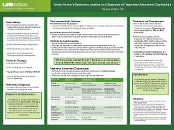 Mallory Wright, OD Acute Horner’s Syndrome Leading to a Diagnosis of Trigeminal Autonomic Cephalalgia