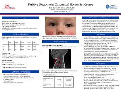 Congenital Horner's Syndrom
