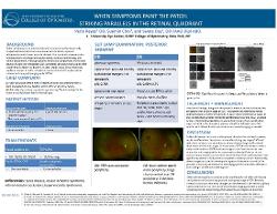 When Symptoms Paint the Patch: Striking Parallels in the Retinal Quadrant
