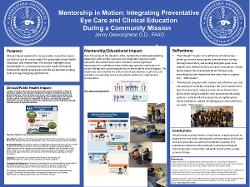 Mentorship in Motion: Integrating Preventative Eyecare and Clinical Education During Community Missions Clinics