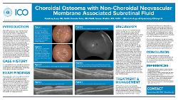 Choroidal osteoma with non-choroidal neovascular membrane associated subretinal fluid 