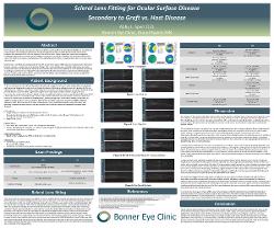 Scleral Lens Fitting for Ocular Surface Disease Secondary to Graft vs. Host Disease