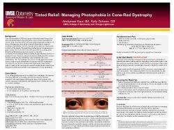 Tinted Relief: Managing Photophobia in Cone-Rod Dystrophy